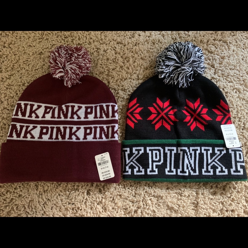 Pink beanies